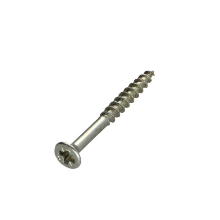 1 x Tornillo madera aglomerado VBA3 cabeza fresada/testa svasat Pozi 3.5X35 roscado parcial Bicromato