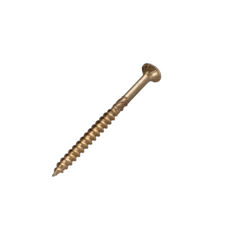 1 x Tornillo madera aglomerado VBA3 cabeza fresada/testa svasat dentado 3.5X50 roscado en 30 TORX T10 Bicromato