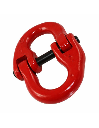 1 x Eslabón de unión grado 80 8 mm acero rojo