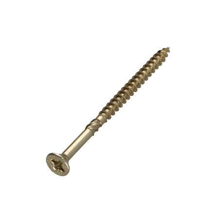1 x Tornillo madera aglomerado VBA3 cabeza fresada/testa svasat Pozi 4.5X70 roscado parcial Bicromato