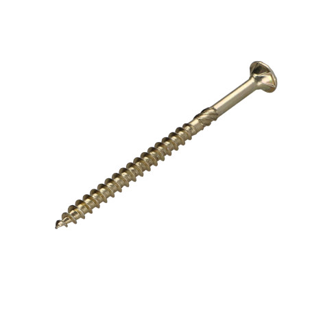 1 x Tornillo madera aglomerado VBA3 cabeza fresada/testa svasat Pozi 4.5X70 roscado parcial Bicromato