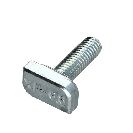 1 x Tornillo metales cabeza martillo M6X20 20X12 Clase 8.8 Acero cincado blanco