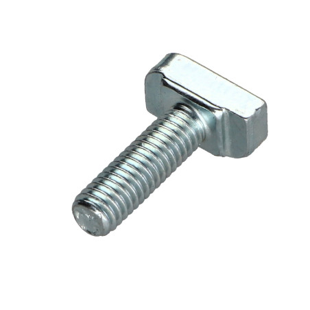 1 x Tornillo metales cabeza martillo M6X20 20X12 Clase 8.8 Acero cincado blanco