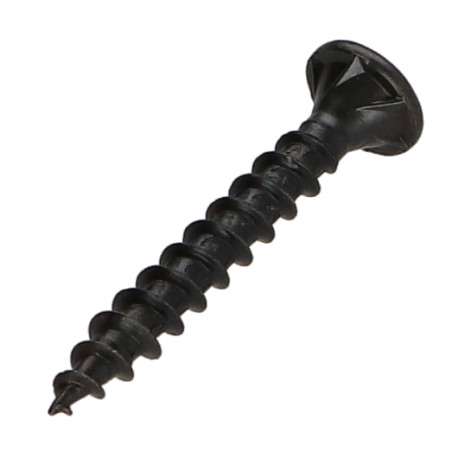 1 x Tornillo madera aglomerado VBA3 cabeza fresada/testa svasat dentado 4X40 TORX T20 Acero cincado negro