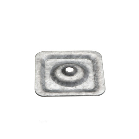 1 x Placa de estanqueidad 40X40 agujero 6.2 fuerte resistencia a la corrosión Acero galvanizado en caliente