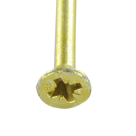 1 x Tornillo madera aglomerado VBA3 cabeza fresada/testa svasat Pozi 4.5X40 roscado parcial Bicromato