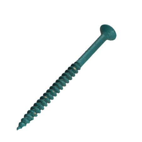 1 x Tornillo madera aglomerado VBA3 cabeza fresada/testa svasat Pozi 4.5X70 roscado parcial Acero cincado blanco LAQ Verde