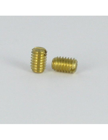 1 x Tornillo metales Latón sin cabeza ranura...