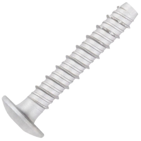 1 x Tornillo hormigón cabeza abombada TORX TORX T30 6X40 Acero cincado blanco