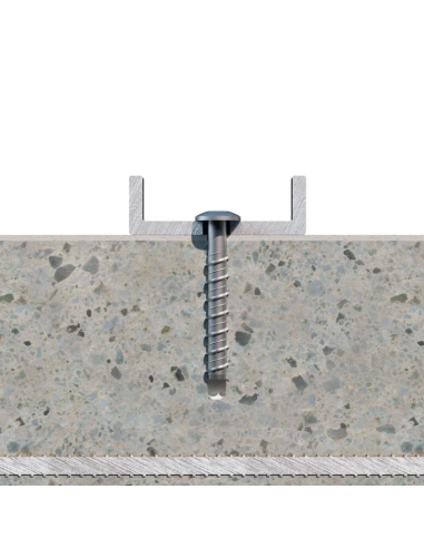 1 x Tornillo hormigón cabeza abombada TORX TORX...