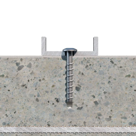 1 x Tornillo hormigón cabeza abombada TORX TORX T30 6X60 Acero cincado blanco