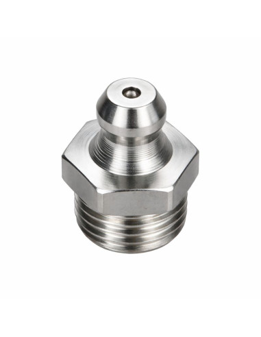 1 x Racor recto M10 paso de 100 Inoxidable A4