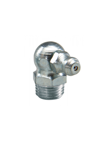 1 x Gewinkelt" M8 paso de 125 Acero cincado blanco