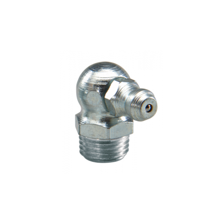 1 x Gewinkelt" M8 paso de 125 Acero cincado blanco