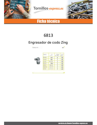 1 x Gewinkelt" M8 paso de 125 Acero cincado blanco