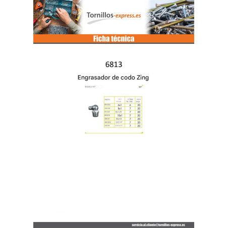 1 x Gewinkelt" M8 paso de 125 Acero cincado blanco