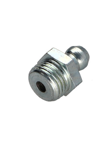 1 x Racor recto 1/8 Acero cincado blanco