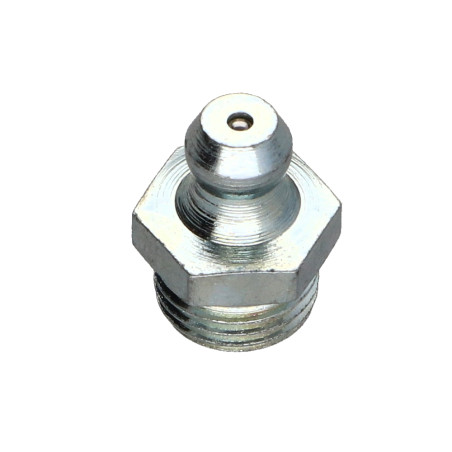 1 x Racor recto 1/4 Acero cincado blanco