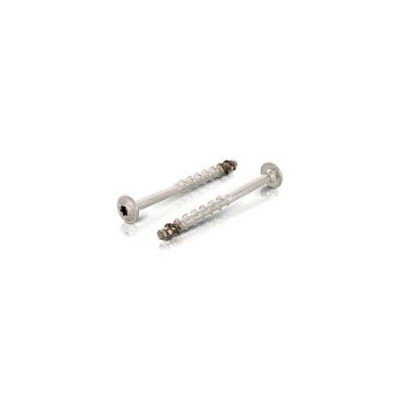 1 x Tornillo hormigón cabeza abombada TORX T30 Inoxidable A4 7.5X50