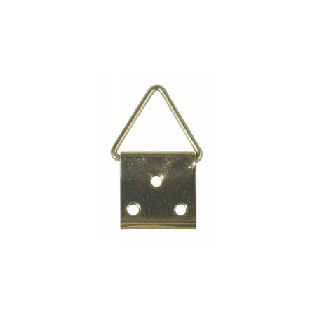 1 x Colgador triangular para cuadros 20 mm Acero bruto