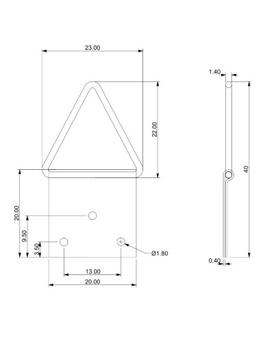 1 x Colgador triangular para cuadros 14 mm...