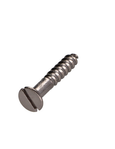 1 x Tornillo madera Latón cromo cabeza...