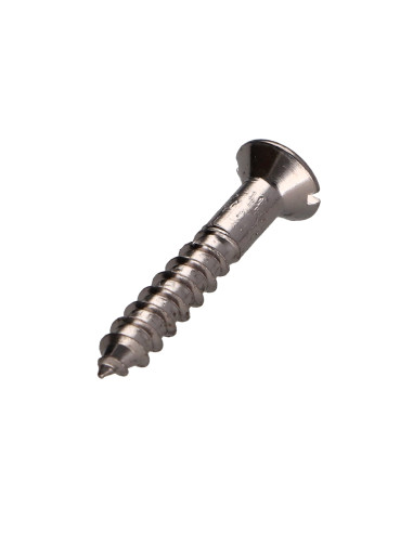 1 x Tornillo madera Latón cromo cabeza...