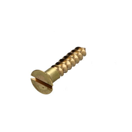 1 x Tornillo madera Latón cabeza fresada/testa svasat ranura 3X12 microtornillo