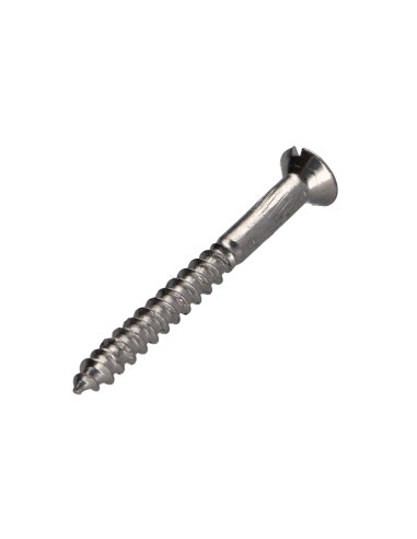 1 x Tornillo madera Latón cromo cabeza...