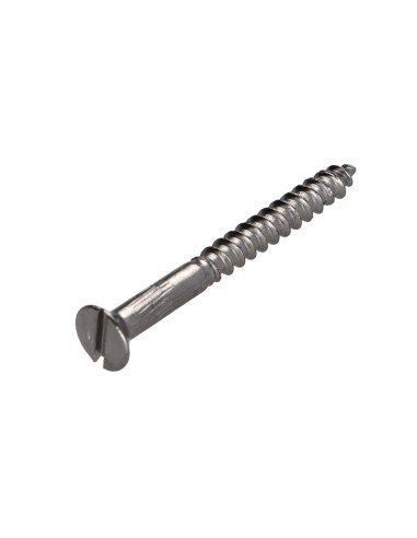 1 x Tornillo madera Latón cromo cabeza...