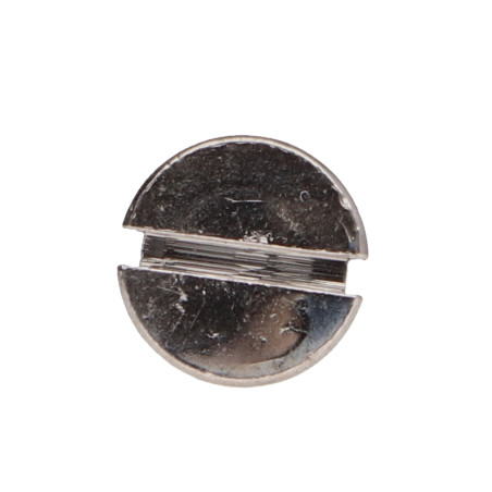 1 x Tornillo madera Latón cromo cabeza fresada/testa svasat ranura 3.5X25