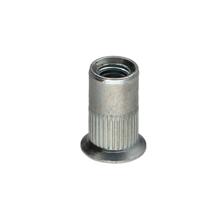 1 x Tuerca remachable dentado cabeza fresada/testa svasat M8X19 ACFC 45 Acero cincado blanco