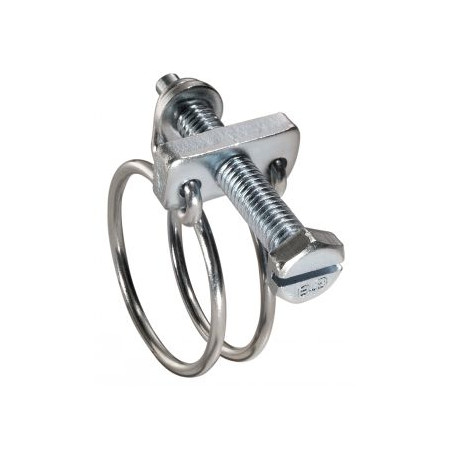1 x Abrazadera de doble alambre diámetro 40 con 45 Inox W4