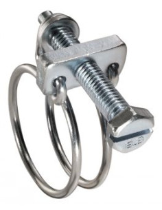 Abrazadera de doble alambre diámetro 19 con 22 Inox W4