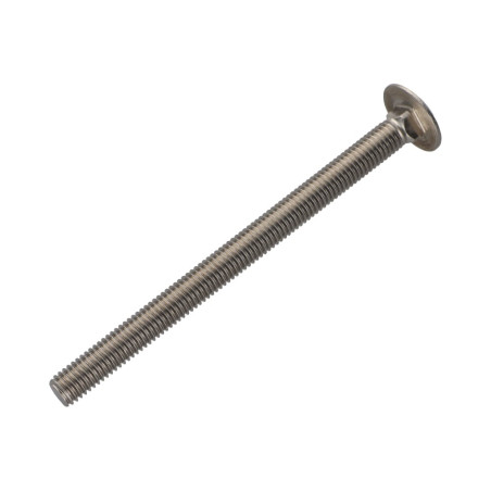 1 x Cabeza redonda cuello cuadrado Inoxidable A2 M10X130 roscado total