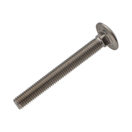 1 x Cabeza redonda cuello cuadrado Inoxidable A2 M8X65 roscado total
