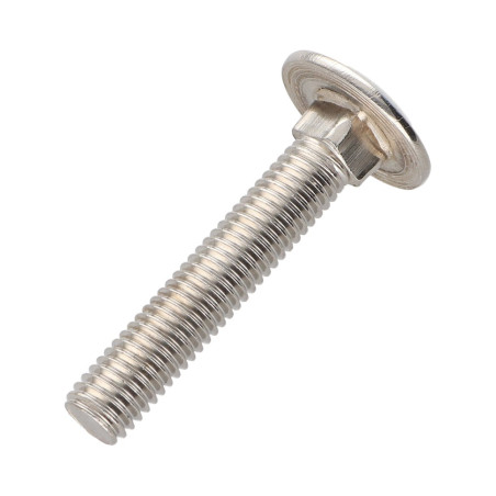 1 x Cabeza redonda cuello cuadrado Inoxidable A2 M16X40 roscado total
