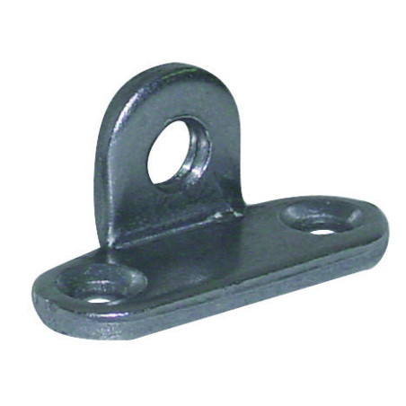 1 x Soporte de fijación con ojal diámetro 7 mm Acero bruto