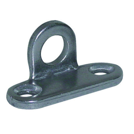 1 x Soporte de fijación con ojal diámetro 9 mm Acero bruto