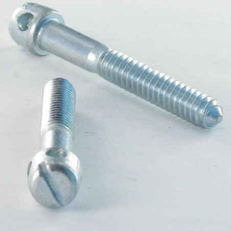 1 x Tornillo ensamblaje lit Acero cincado blanco M8X45 roscado parcial paso de 150 cabeza cruz