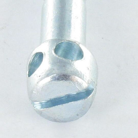 1 x Tornillo ensamblaje lit Acero cincado blanco M8X45 roscado parcial paso de 150 cabeza cruz