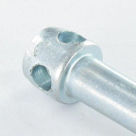 1 x Tornillo ensamblaje lit Acero cincado blanco M8X45 roscado parcial paso de 150 cabeza cruz