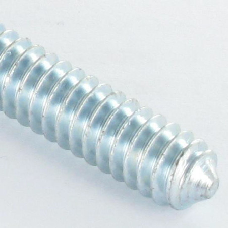 1 x Tornillo ensamblaje lit Acero cincado blanco M8X45 roscado parcial paso de 150 cabeza cruz