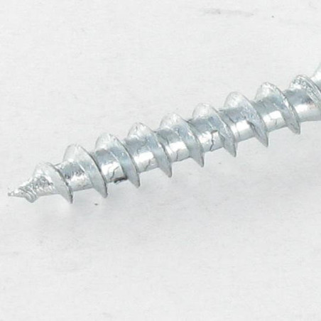 1 x Tornillos de FERRETERÍA/PVC cabeza fresada/testa svasat phillips 4.2X45 Acero cincado blanco
