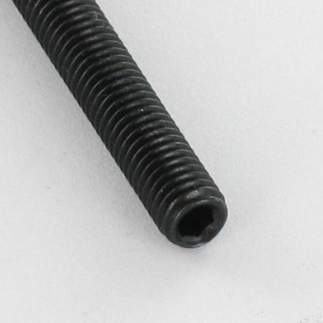 1 x Tornillo metales sin cabeza seis lados hueco llave de 2 M4X5 punta cónica Acero cincado negro
