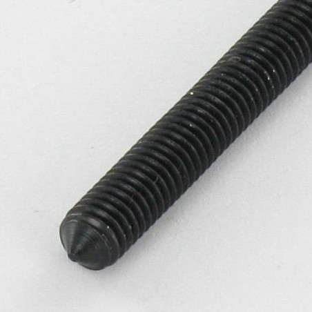 1 x Tornillo metales sin cabeza seis lados hueco llave de 2 M4X5 punta cónica Acero cincado negro
