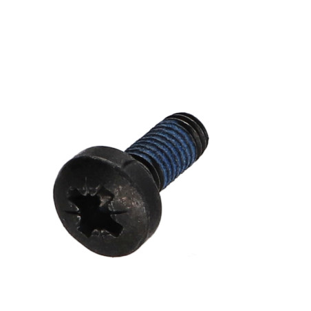 1 x Tornillo metales cabeza abovedada ancha Pozi PZ5 M6X16 Acero cincado negro Freno rosca 3M2353 360°