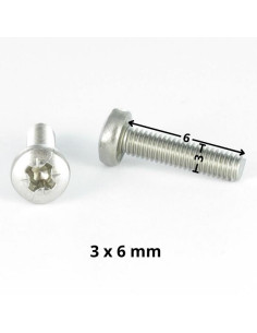 Tornillo metales cabeza abovedada ancha Pozi PZ3 M3X6... 2