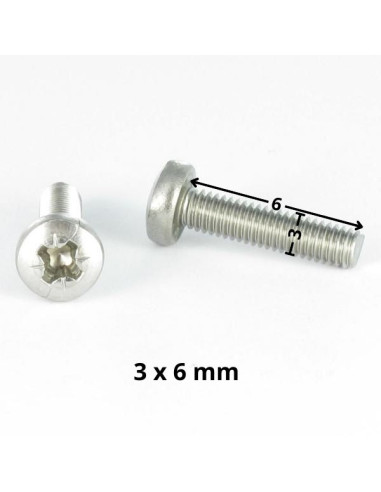 1 x Tornillo metales cabeza abovedada ancha...