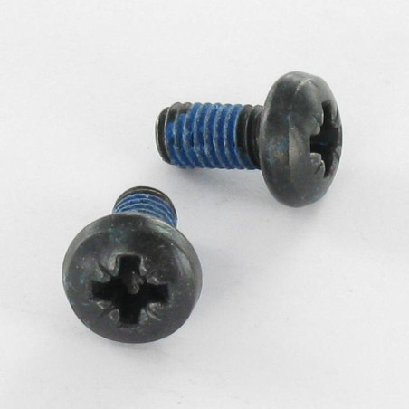 1 x Tornillo metales cabeza abovedada ancha Pozi PZ5 M6X12 Acero cincado negro Freno rosca